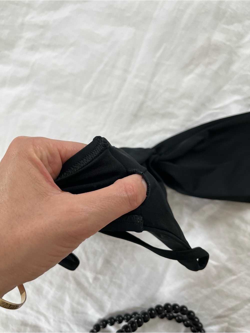 Black French Twist Bikini Top - Picture 2 of 3